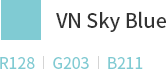 VN Sky Blue : R128,G203,B211
